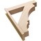 Ekena Millwork 8-in W x 38-in D x 46-in H Balboa Block Rough Cedar Woodgrain TimberThane Outlooker, Primed Tan OUTUR080X38X46BOA44RCPR - alternate 5